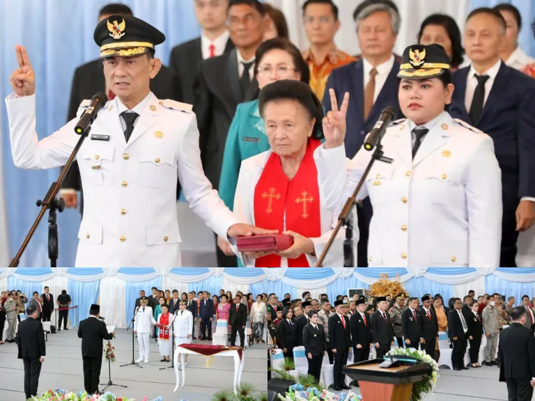  Pelantikan Bupati Kabupaten Kepulauan Talaud oleh Gubernur Sulut di Aula Mapalus