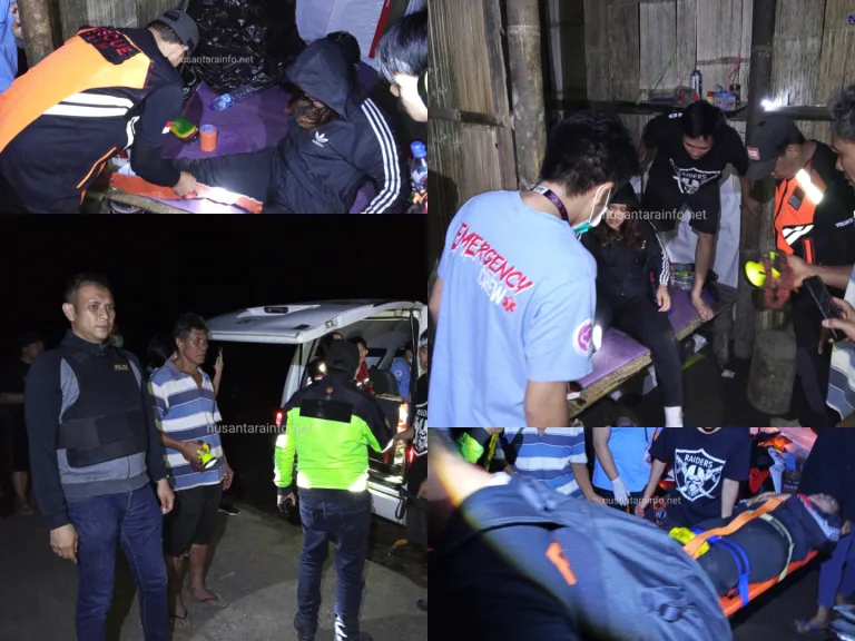 Terpeleset Saat Melakukan Pendakian, Seorang Wanita Berhasil Diselamatkan Tim Gabungan dari Lereng Gunung Empung