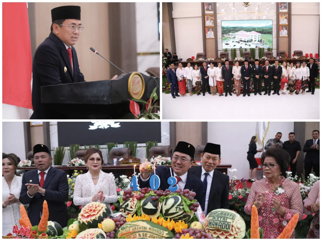 Rapat Paripurna Istimewa HUT ke-402 Kota Manado: Semangat “Pesona Harmoni” Menuju Manado Maju dan Sejahtera